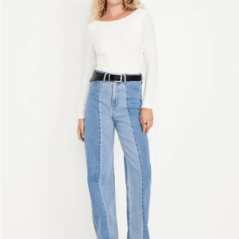 Old Navy Two-toned Wide Leg Jeans